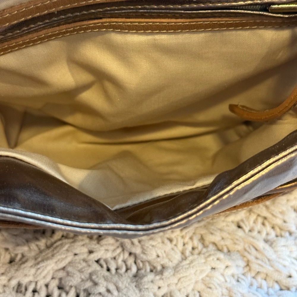 Bracher Emden Buckle Purse Tan Beige Snakeskin Leather Embellished New - Picture 11 of 11